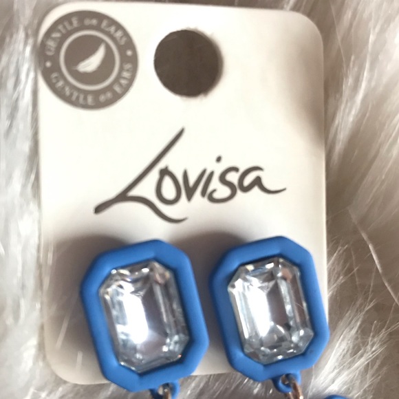 New Blue Dangly Earrings - Picture 3 of 3